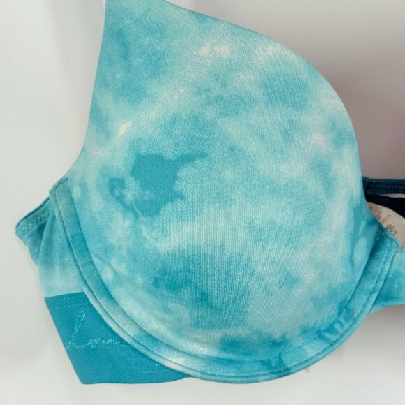 PINK Victoria’s Secret tie dye wear everywhere lightly lined tshirt bra size 34C - Picture 3 of 8